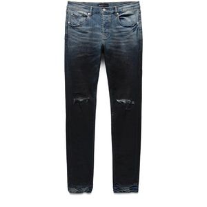 Purple-Brand Jeans - Coated Gradient - MidIndigo Black - P001